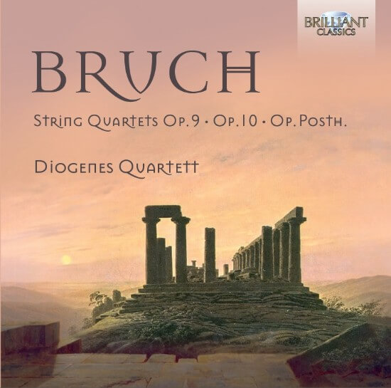 Max Bruch - sämtliche Streichquartette / Streichquartett c-moll op. 9, E-Dur op. 10, c-moll op. posth. (Welt-Ersteinspielung)