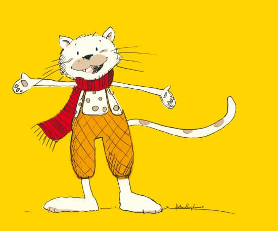 Postkarte 4 / Motiv: Schlosskater Ferdinand, Illustration: Katrin Engelking