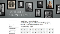 Frankfurter Personenlexikon Website